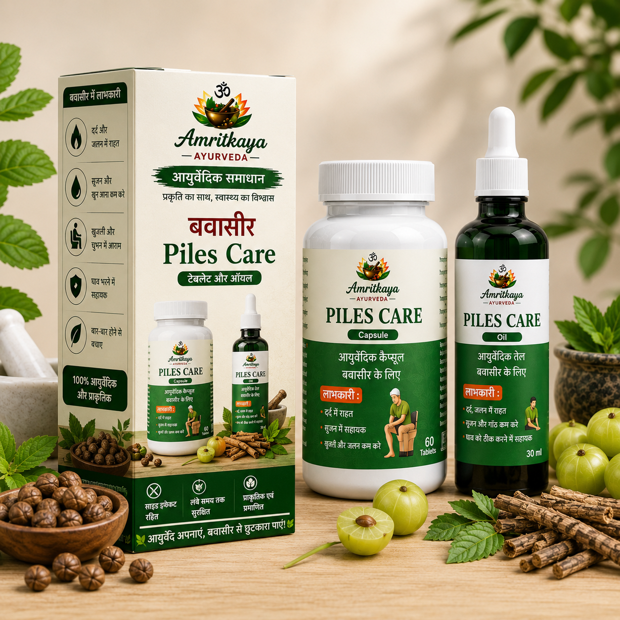 Piles Care Tablet and Oil - Image 2